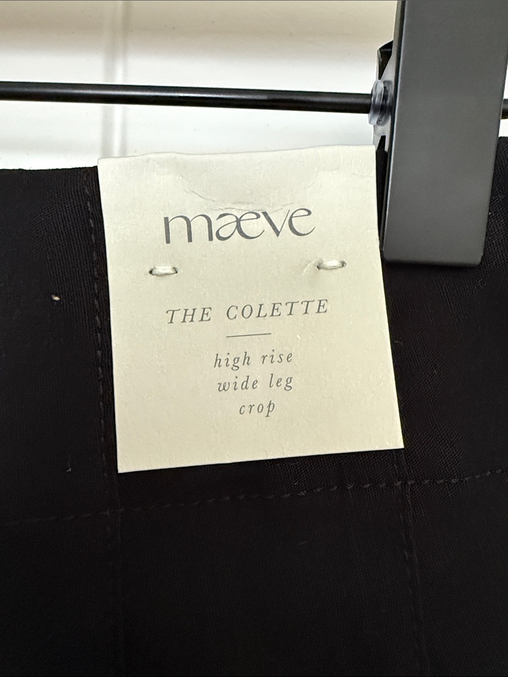 NWT ANTHRO Colette Scalloped Crop Wide-Leg Pants by Maeve (size 31) - Picture 8 of 9